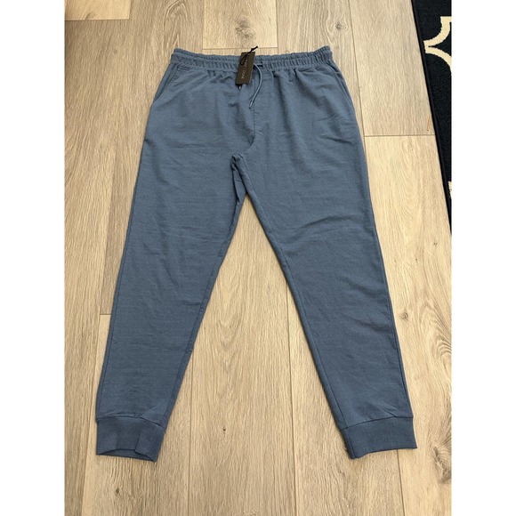 SLATE & STONE Jogger Pants In Light Blue Heather - Picture 2 of 12